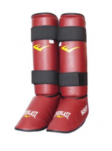 Защита голени и стопы Everlast для рукопашного боя HSIF PU S красный RF7150 S RD